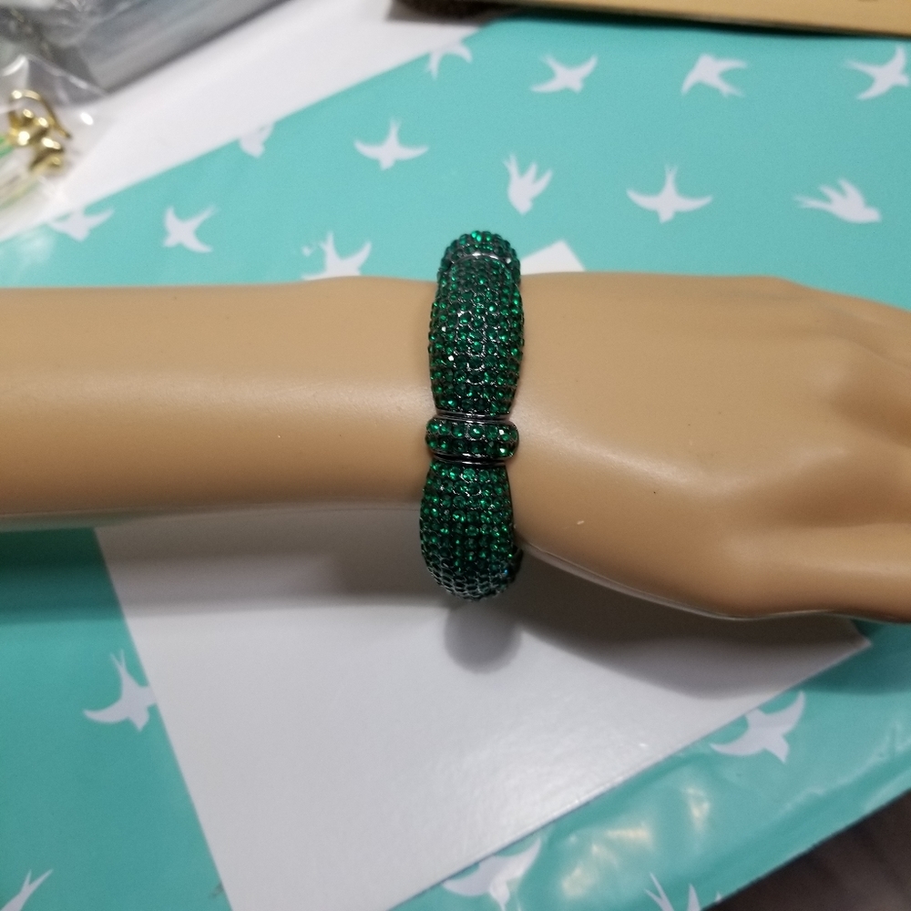 Rhinestone stretch Cuff Bracelet